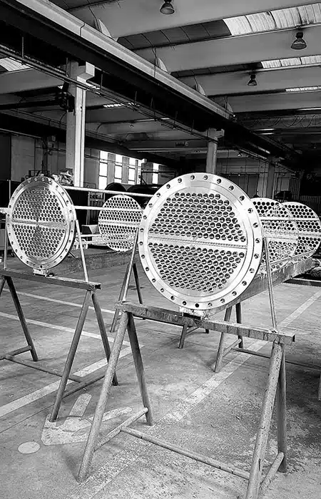 heat-exchanger-tube-bundles-in-workshop